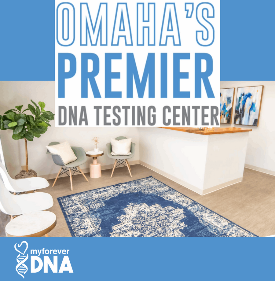 Modern and inviting interior of Omaha’s Premier DNA Testing Center by My Forever DNA, offering accurate and confidential DNA testing services.