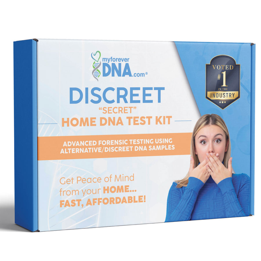 Discreet “Secret” Home DNA Test Kit by My Forever DNA -  Using Toothbrush, Hair, Nail Clippings, and Other Alternative Samples