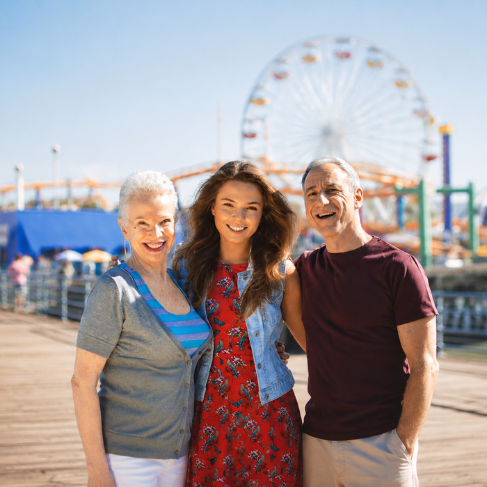 Avuncular DNA testing blog header featuring aunt, uncle, and child reading together, representing at-home DNA testing for family relationship insights by My Forever DNA