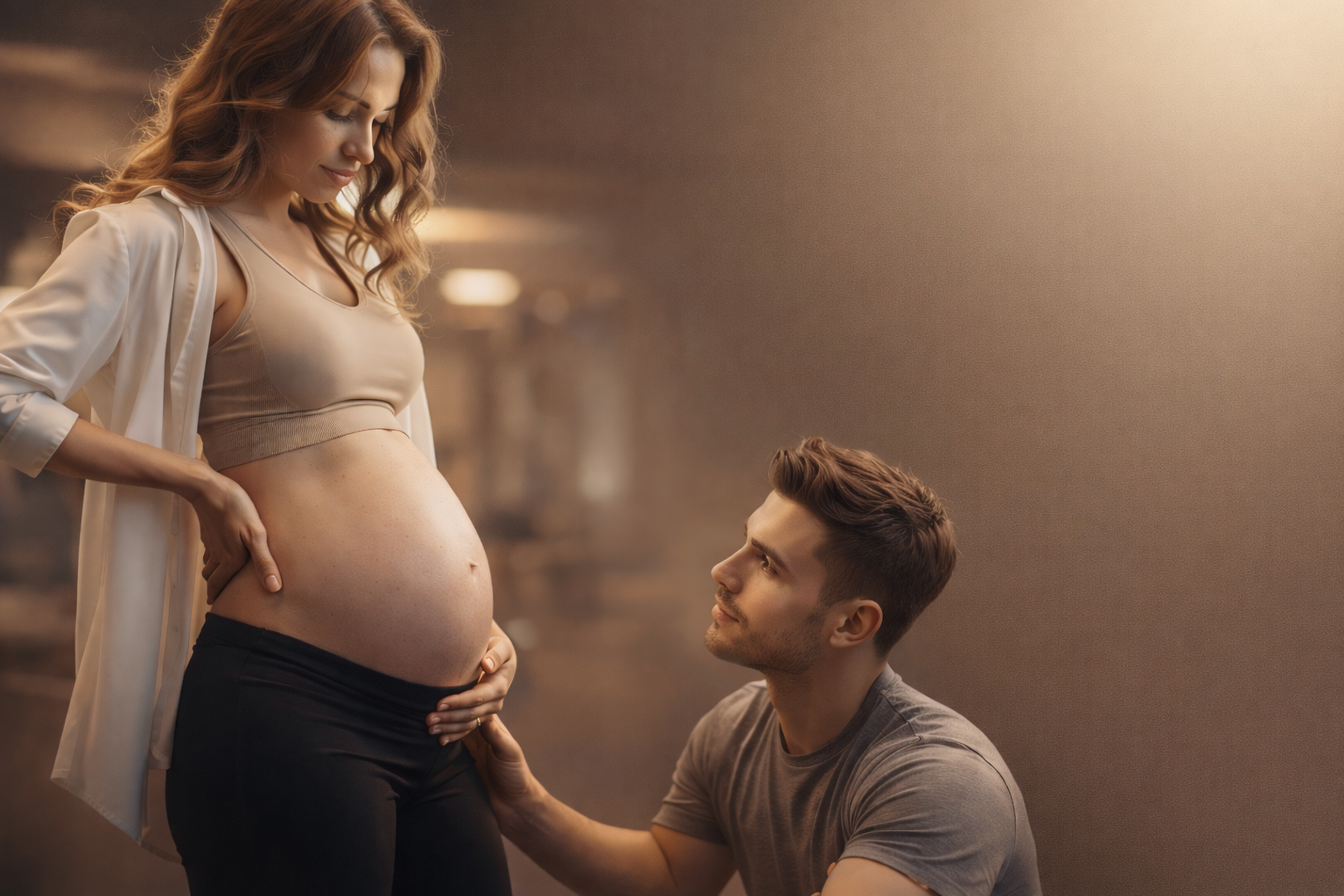 Expecting parents bonding during pregnancy representing non invasive prenatal paternity testing NIPP My Forever DNA