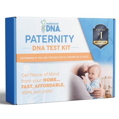 A loving father and child share a tender moment, smiling face to face. This image captures the emotional connection and reassurance that paternity testing can bring.