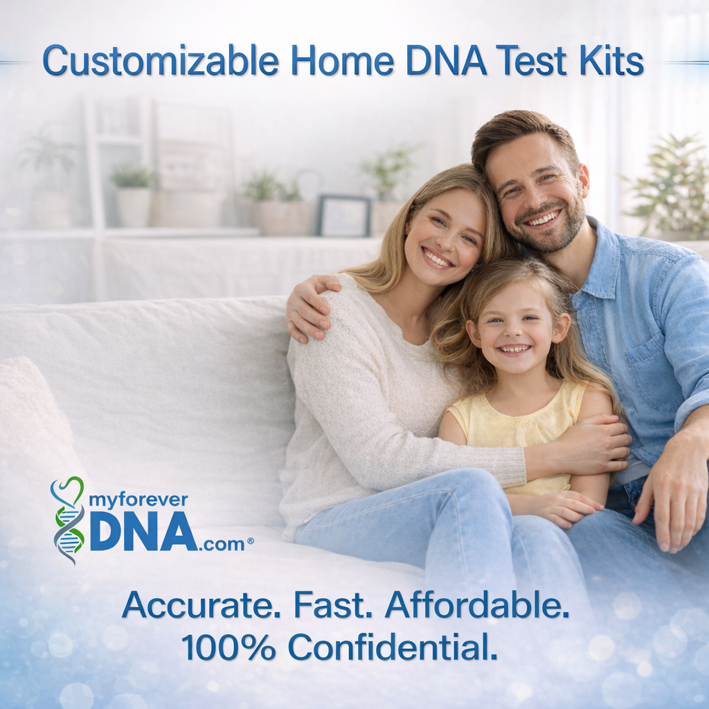Customizable home DNA testing kits by My Forever DNA trusted family DNA testing