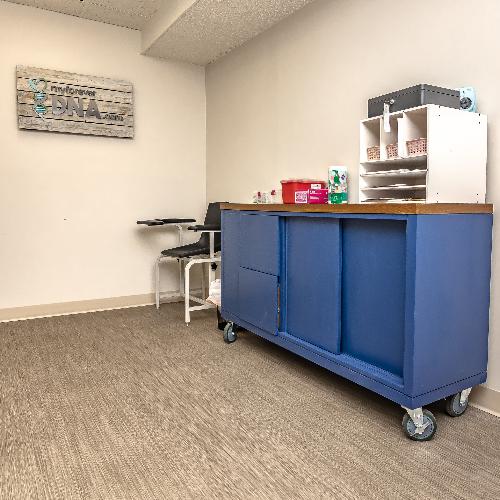 A clean, professional testing station at My Forever DNA, featuring modern equipment for accurate DNA testing.