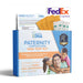 My Forever DNA at-home paternity DNA test kit for one alleged father and two children with cheek swabs, sample envelopes, and FedEx Express shipping
