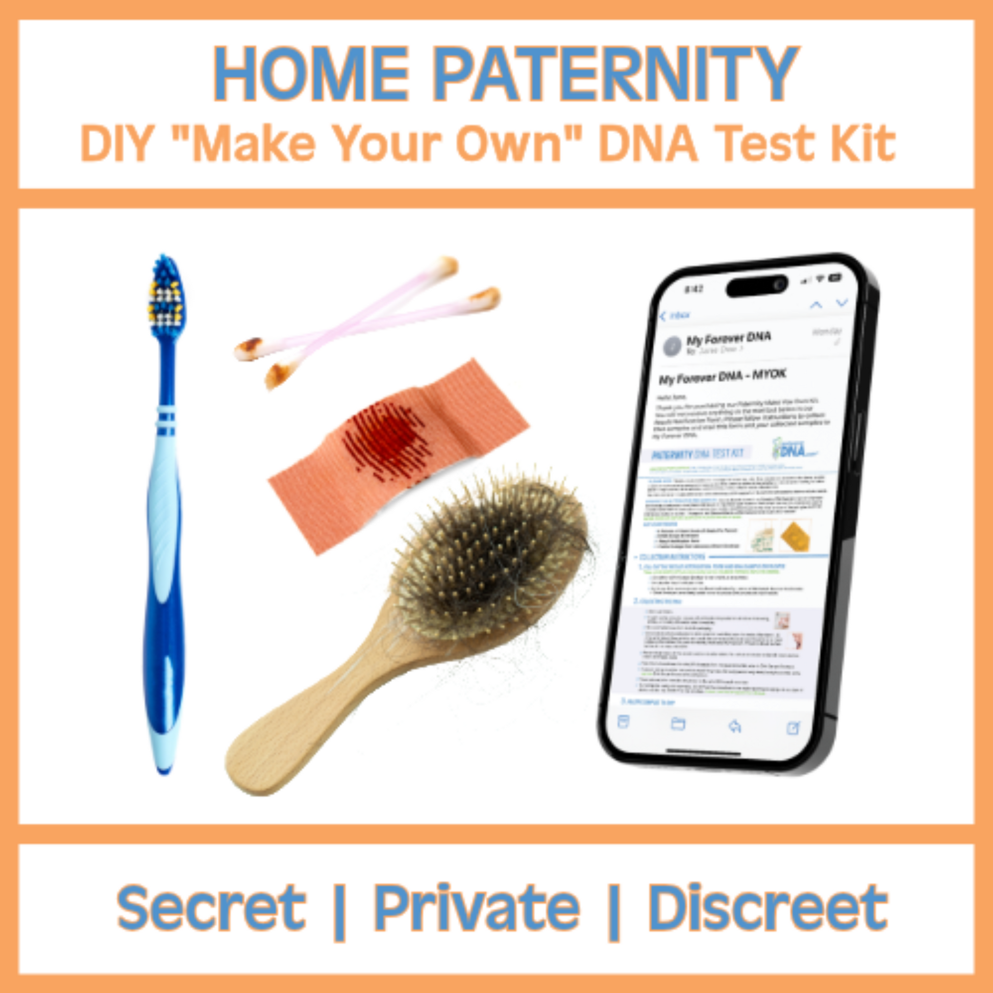 Discreet Home Paternity DNA Test With Alternative Sample