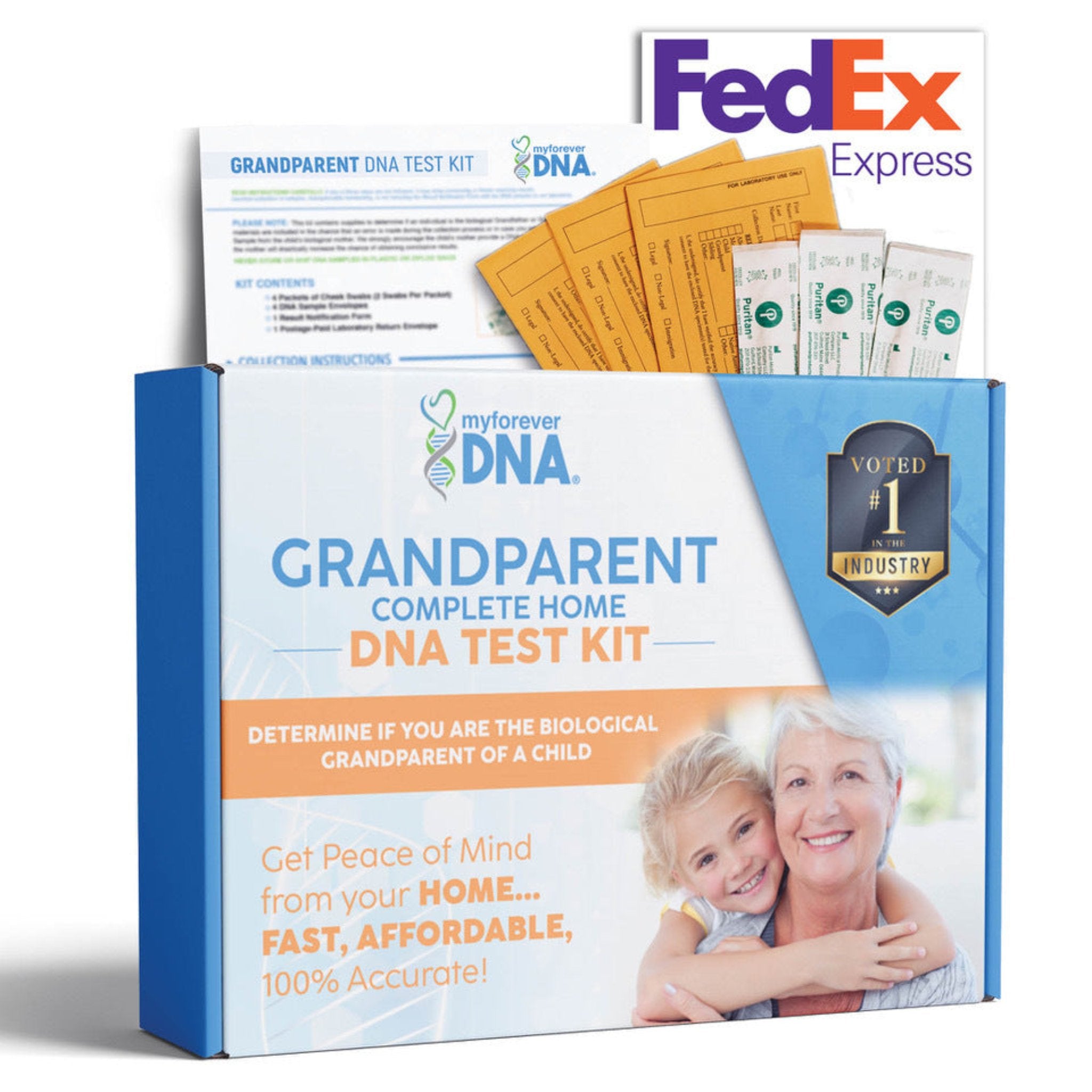 Home Grandparent DNA Test Kit | 99.999% Accurate & Discreet