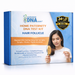 Premium home paternity DNA test kit using hair follicle samples for discreet DNA testing, featuring high accuracy results, 24 DNA genetic markers tested, private and confidential processing with no barcode or activation required, My Forever DNA packaging
