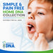 My Forever DNA at-home paternity DNA test kit showing simple cheek swab collection for private home DNA testing.