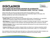 My Forever DNA disclaimer: guidance on using alternative DNA samples, viability checks, fees for recollection, and timelines for accurate test results.