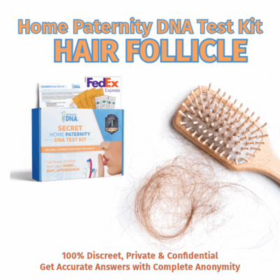 My Forever DNA Home Paternity Test Kit using hair follicles: discreet, private, and accurate DNA testing with complete anonymity and flexible sample options.