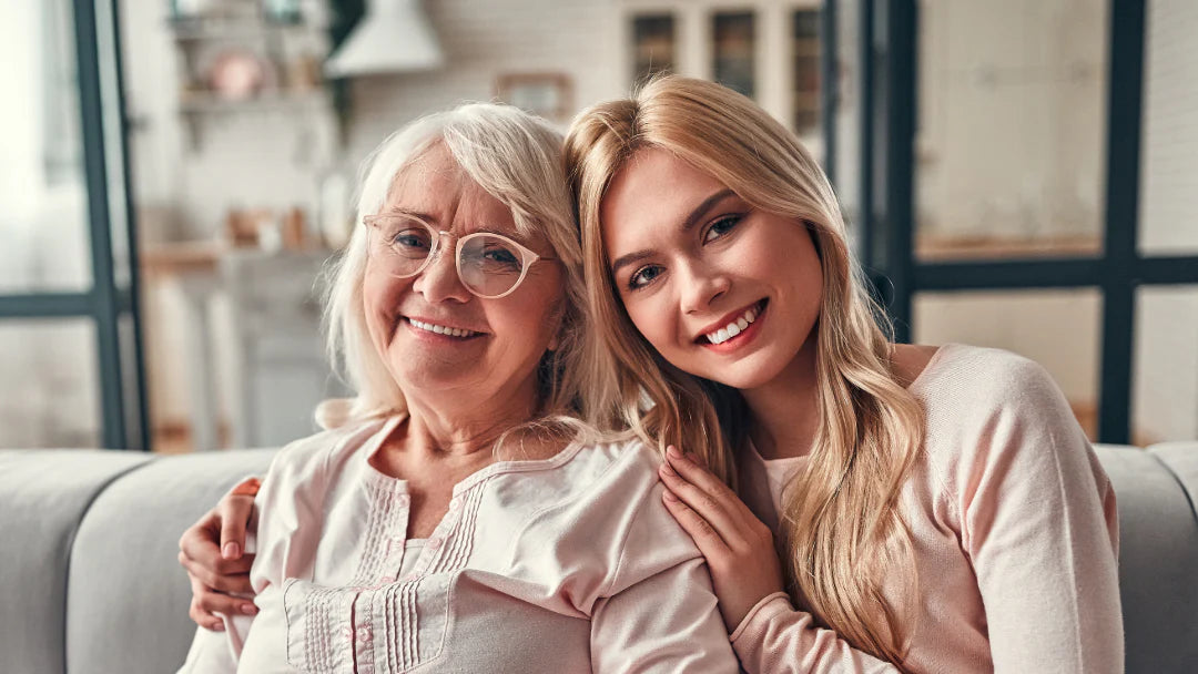 Smiling grandmother and granddaughter representing My Forever DNA’s accurate and confidential Grandparent DNA Test.