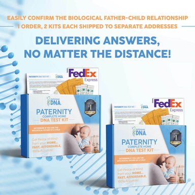 My Forever DNA Paternity Test Kit -multiple location home DNA testing to confirm biological father-child relationship, shipped fast via FedEx.
