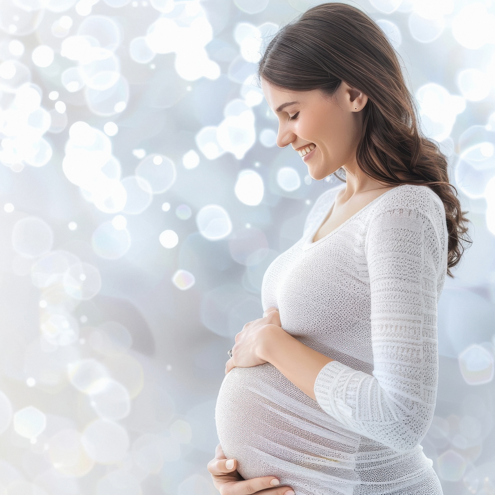 Image of a pregnant woman representing non invasive prenatal paternity DNA testing, highlighting safe early pregnancy testing services in Omaha Nebraska by My Forever DNA.
