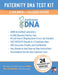 Paternity DNA test kit for 2 children and 1 alleged father from My Forever DNA with at-home cheek swab collection and private results.