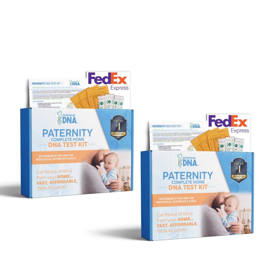 Multiple Location At-Home Paternity DNA Test | 1 Order, 2 Kits Shipped | All Lab Fees & Shipping Included