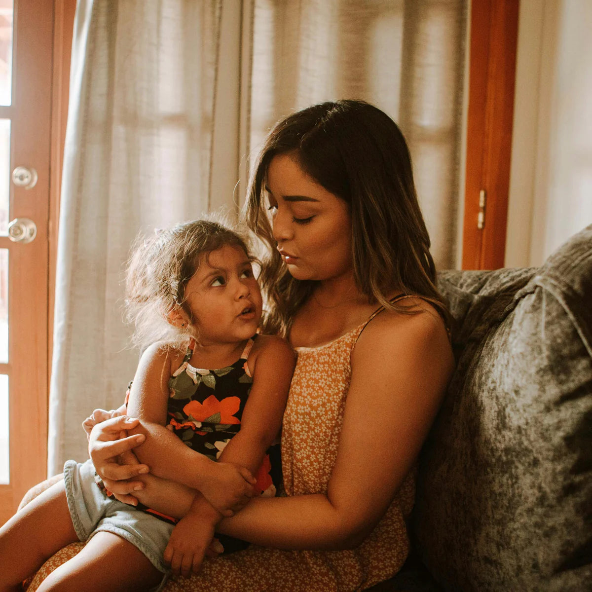 Mother and daughter sharing a quiet moment - ideal for My Forever DNA’s Maternity or Family Relationship DNA Testing services.
