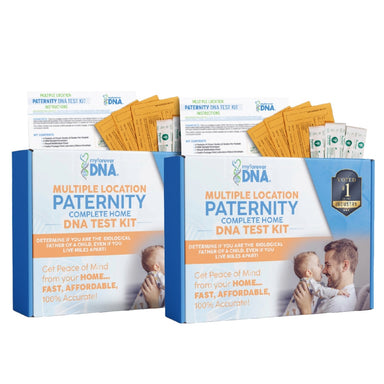 Multiple Location Paternity DNA Test Kit by My Forever DNA -  Complete at-home testing with kits shipped to different addresses, includes lab fees, fast and accurate results even miles apart
