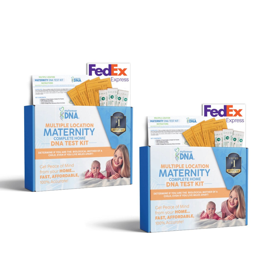 Multiple Location Maternity DNA Test Kit – My Forever DNA Home Testing with FedEx Return, Accurate & Private