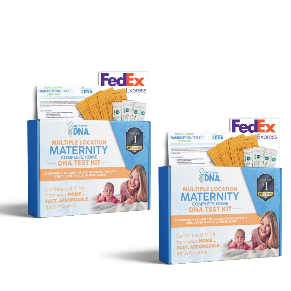 Multiple Location Maternity DNA Test Kit – My Forever DNA Home Testing with FedEx Return, Accurate & Private