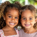 Happy twin girls representing My Forever DNA’s Twin Zygosity Test - accurate at-home testing to confirm identical or fraternal twins.